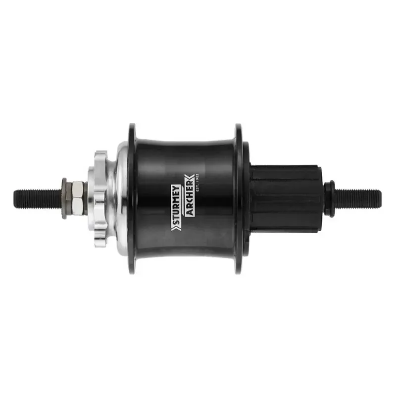 Sturmey Archer HUB RR S/A 3sp CSRK3 3x8sCASS 6B 36 Rear Hub 135/180mm in Black
