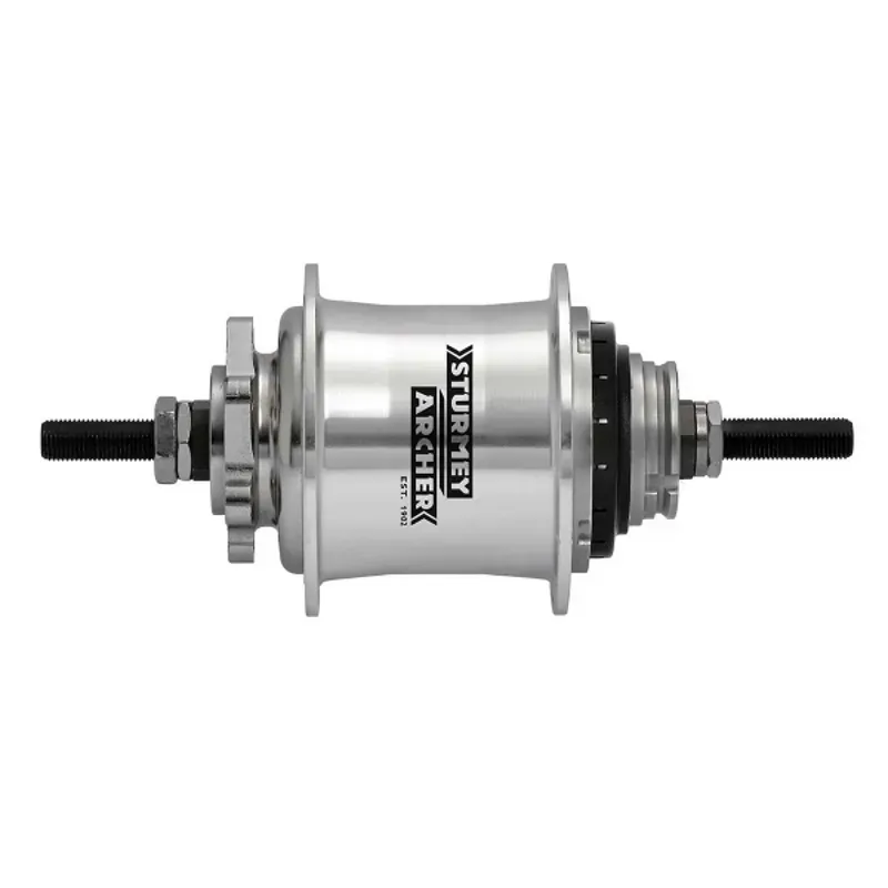 Sturmey Archer RSRK3 3 Speed Rear Hub 32 6B 135/185mm Rotary in Silver-1