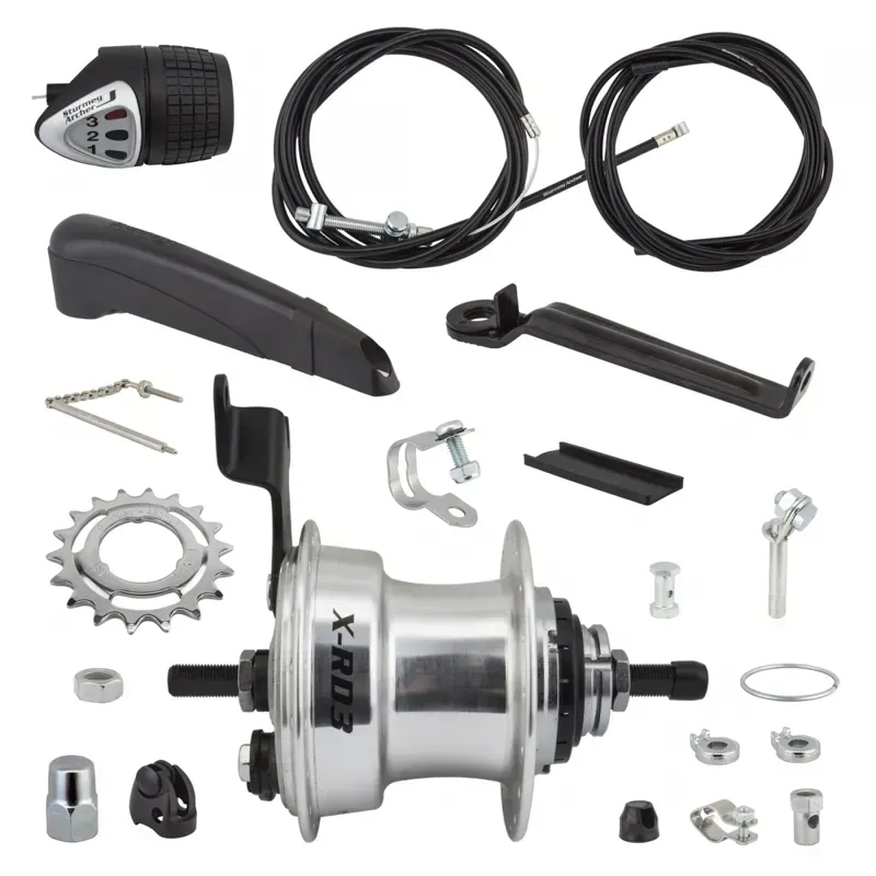 Sturmey Archer XRD3 3 Speed Rear Hub Drum in Silver