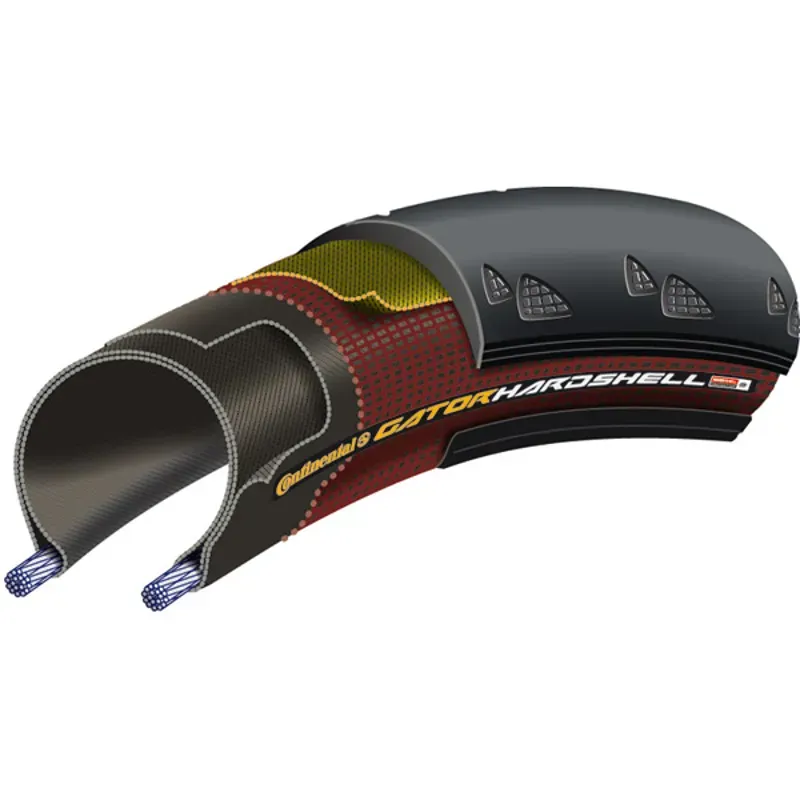 Continental Gator Hardshell Tire - 700 X 28 Clincher Folding Black Hardshell Black 700 x 28