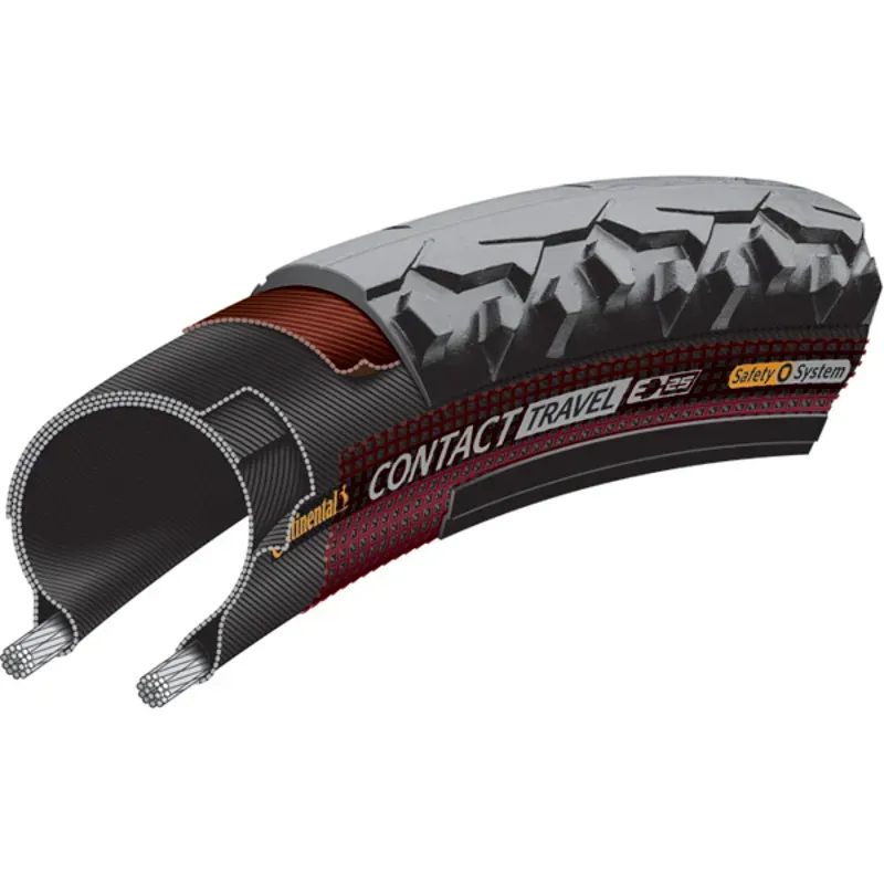 Continental Contact Urban Tire - 700 X 35 Clincher Wire Black/Reflex PureGrip SafetyPro E50 Black/Reflex 700 x 35 / 28 x 1-3/8