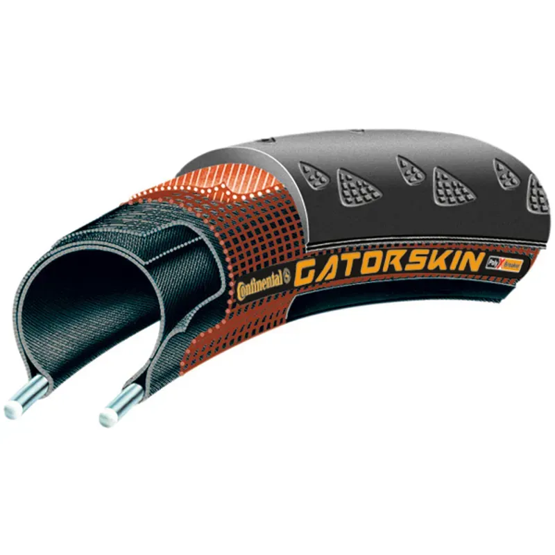 Continental Gatorskin Tire - 700 X 23 Clincher Folding Black PolyX Breaker Black 700 x 23