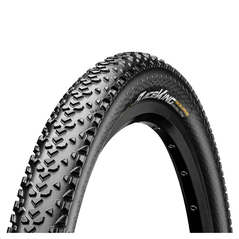 Continental Race King Tire - 27.5 X 2.20 Tubeless Folding Black PureGrip ShieldWall System E25 Black 27.5 x 2.20