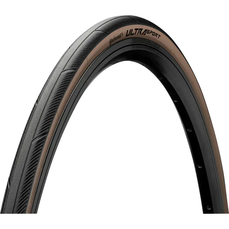 Continental Ultra Sport III Folding Tire 700x28c in Black/Brown