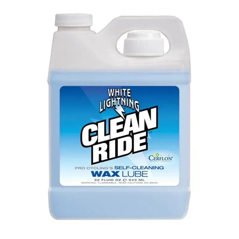 White Lightning 32oz Clean Ride Lube in Blue